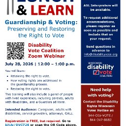 Lunch & Learn:  Guardianship & Voting 