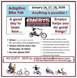 Adaptive Bike Fair at Emerys Milw. Visit the Magic Factory!